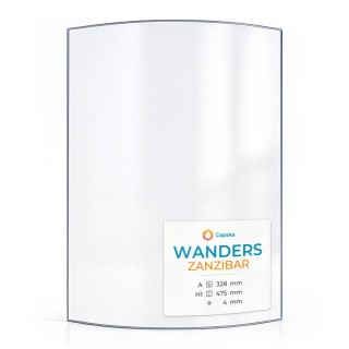 Wanders ZANZIBAR Glass - Curved Panel for Wood Burning Stove