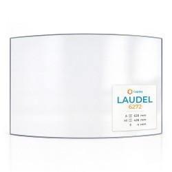 Vetro Laudel 6272 - Vetro Curvo per inserto per caminetto