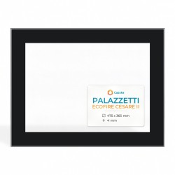 Vitre Palazzetti ECOFIRE CESARE II - Verre Rectangle Sérigraphié pour insert