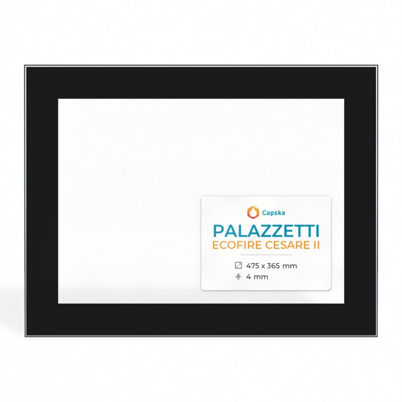 Vitre Palazzetti ECOFIRE CESARE II - Verre Rectangle Sérigraphié