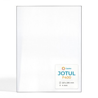 Vetro Jotul F400 - Vetro 1 angolo arrotondato Diritto per stufa a legna
