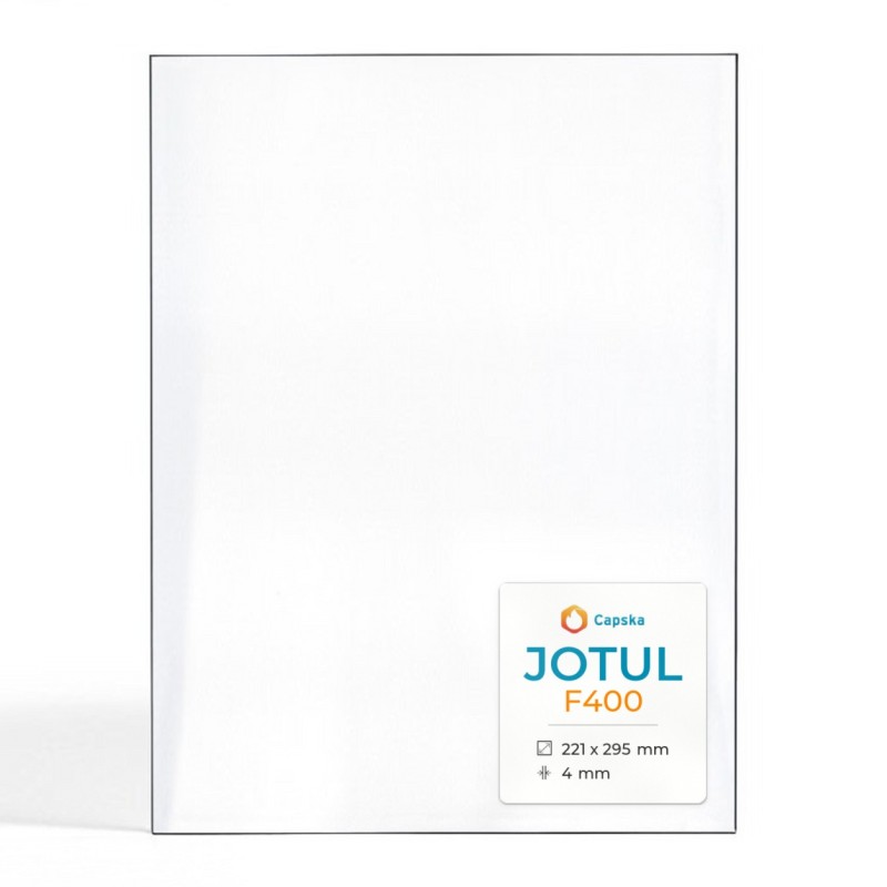 Vitre Jotul F400 - Verre 1 angle arrondi Côté droit pour poêle à bois