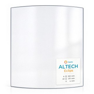 Altech ECLIPS Curved Glass Panel for Wood Burning Stove