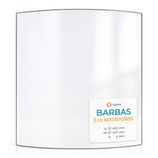 Barbas ECO 600/610/650 Glass Panel - Curved Glass for Wood Burning Stove