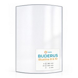 Vitre Buderus BLUELINE 8 & 10 - Verre Courbe pour poêle à bois