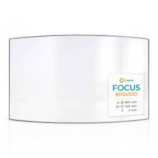 Focus 800X500 Curved Glass Panel for Wood Burning Stove