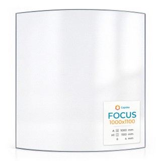 Vetro Focus 1000X1100 - Vetro Curvo per stufa a legna