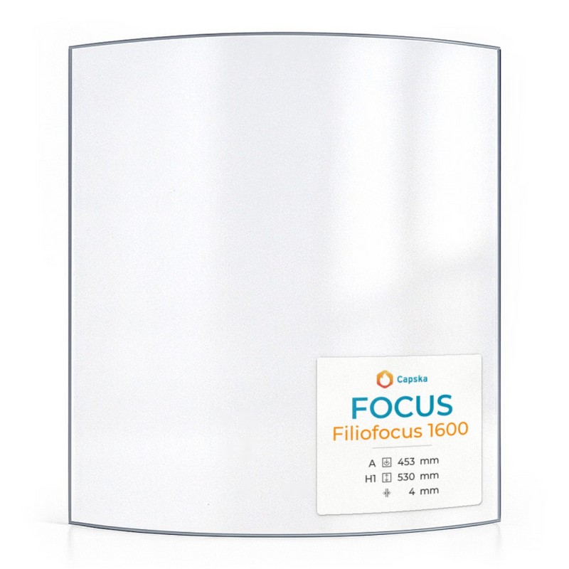Vitre Focus FILIOFOCUS 1600 - Verre Courbe pour poêle à bois