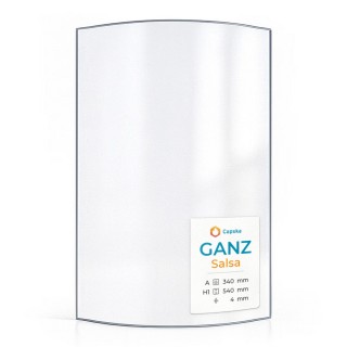 Ganz SALSA Glass - Curved Panel for Wood Burning Stove