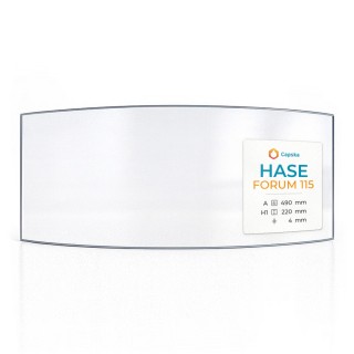HASE FORUM 115 Glass - Curved Glass Panel for Wood Burning Stove
