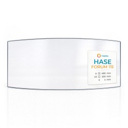 Vitre Hase FORUM 115 - Verre Courbe pour poêle à bois
