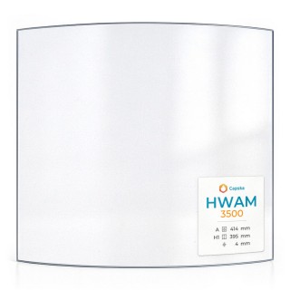Vitre Hwam 3500 - Verre Courbe pour poêle à bois