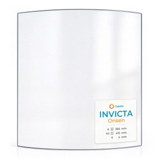 Vitre Invicta ONSEN - Verre Courbe pour poêle à bois