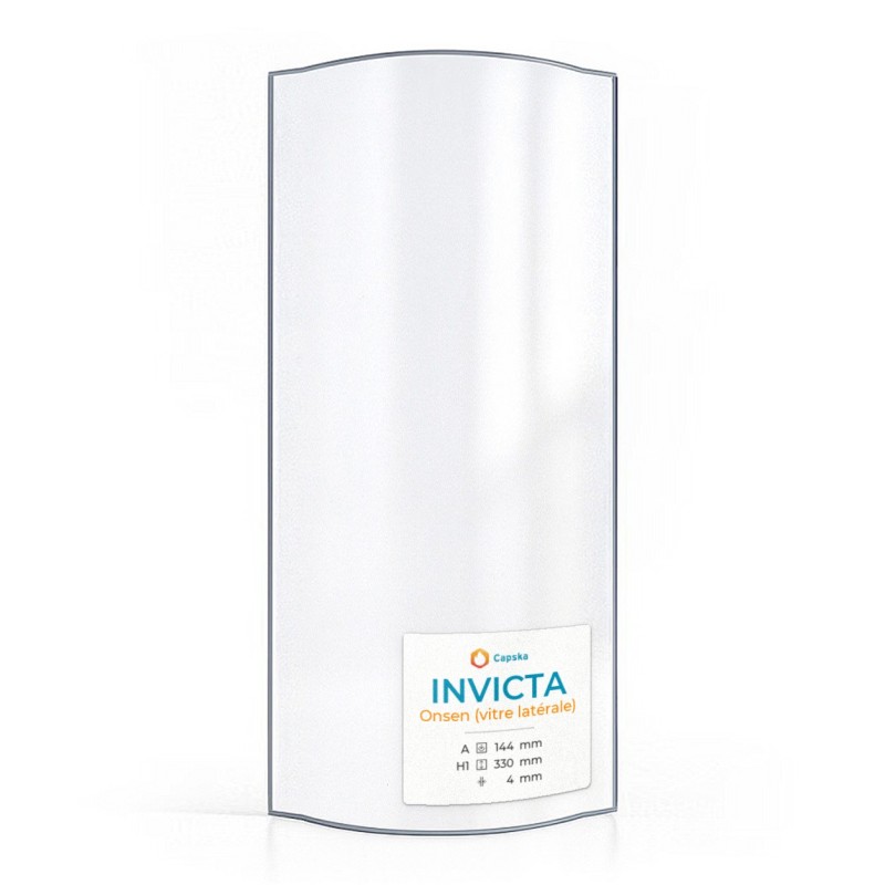 Invicta ONSEN Glass - Curved Side Panel for Wood Burning Stove