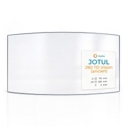 Vitre Jotul J90 TD VISION (ancien modèle) - Verre Courbe pour poêle à bois