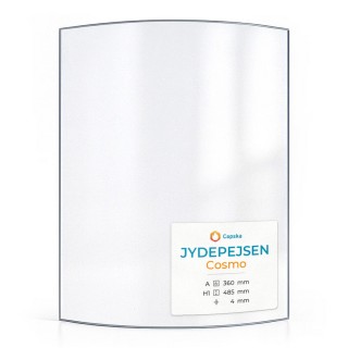Jydepejsen COSMO Glass - Curved Panel for Wood Burning Stove