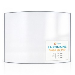 La Romaine SLOBO SKI 500 Glass - Curved glass panel for wood burning stove