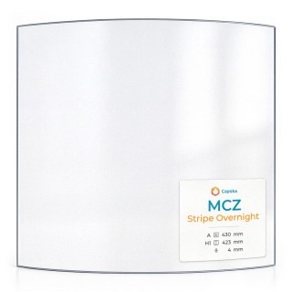 Vitre Mcz STRIPE OVERNIGHT - Verre Courbe 4 angles coupés