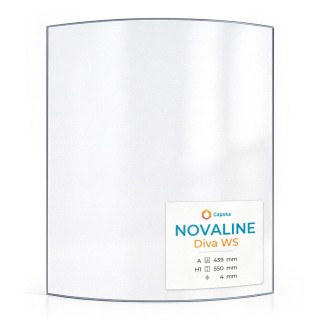 Vitre Novaline DIVA WS - Verre Courbe pour poêle à bois
