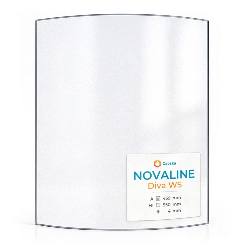 Vitre Novaline DIVA WS - Verre Courbe pour poêle à bois