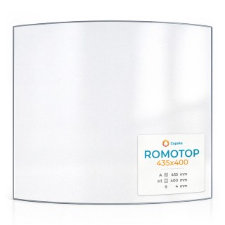 Romotop 435X400 Glas - Hitzebeständiges Kaminglas