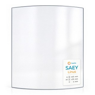 Saey LINUS Glass - Curved Glass Panel for Wood Burning Stove