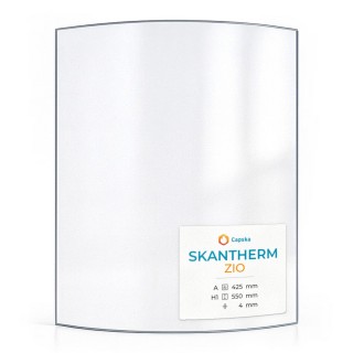 Vitre Skantherm ZIO - Verre Courbe pour poêle à bois