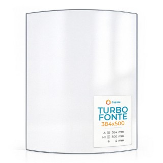 Turbo Fonte 384X500 Glas - Ofenmodell 384x500, hitzebeständig bis 760°