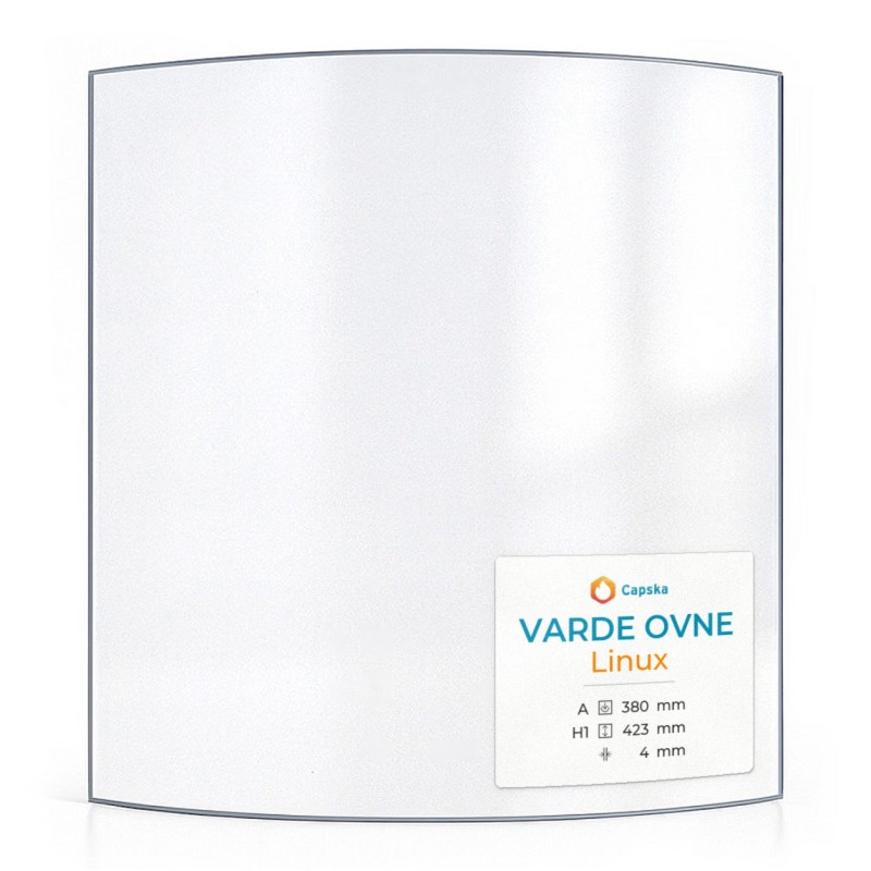 Vitre Varde Ovne LINUX - Verre Courbe pour poêle à bois
