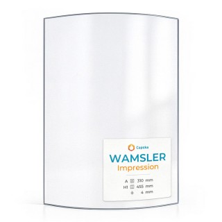 Wamsler IMPRESSION Glas - gebogenes Kaminglas für Kaminofen