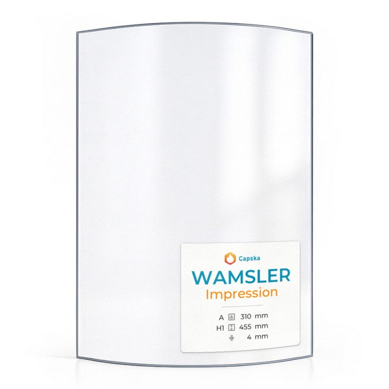 Vetro Wamsler IMPRESSION - Vetro Curvo per stufa a legna