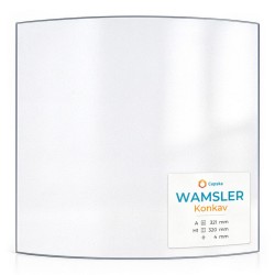 Wamsler KONKAV Glass - Curved glass panel for wood burning stove