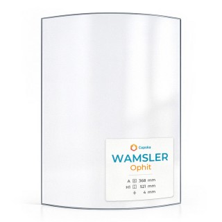 Wamsler OPHIT Glas - In sich gebogenes Kaminglas für Kaminofen