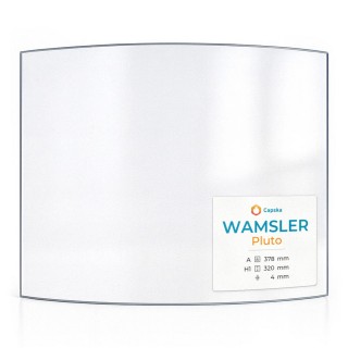 Wamsler PLUTO Glass - Curved panel for wood burning stove