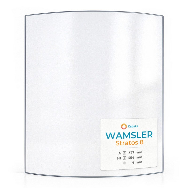 Wamsler STRATOS 8 Curved Glass Panel for Wood Burning Stove