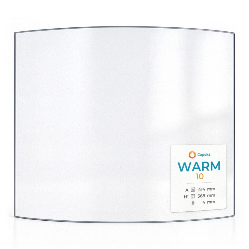 Vitre Warm 10 - Verre Courbe pour poêle à bois