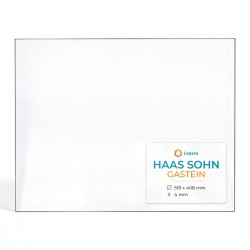 Haas Sohn GASTEIN Glas - Rechteck Kaminglas für Kaminofen
