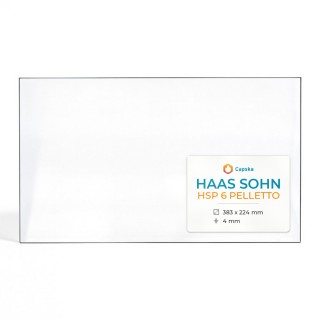 Vitre Haas Sohn HSP 6 PELLETTO - Verre Rectangle pour poêle à bois