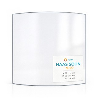Vitre Haas Sohn I 3020 - Verre Courbe pour poêle à bois