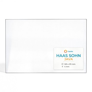 Haas Sohn JAVA Glas - Rechteck Kaminglas für Kaminofen