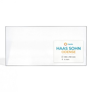 Vitre Haas Sohn ODENSE - Verre Rectangle Latéral pour poêle à bois