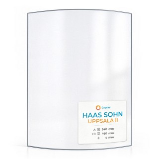 Haas Sohn UPPSALA II Glass - Curved Panel for Wood Burning Stove