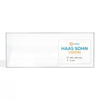 Haas Sohn VISION Glass - Rectangular Side Pane for Wood Burning Stove