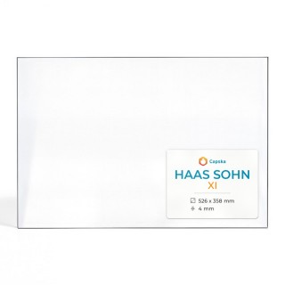 Haas Sohn XI Rechteck Kaminglas für Kaminofen - Hochwertiges Glas