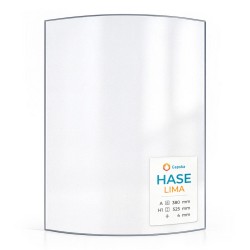 Hase LIMA Glass - Curved glass panel for wood burning stove