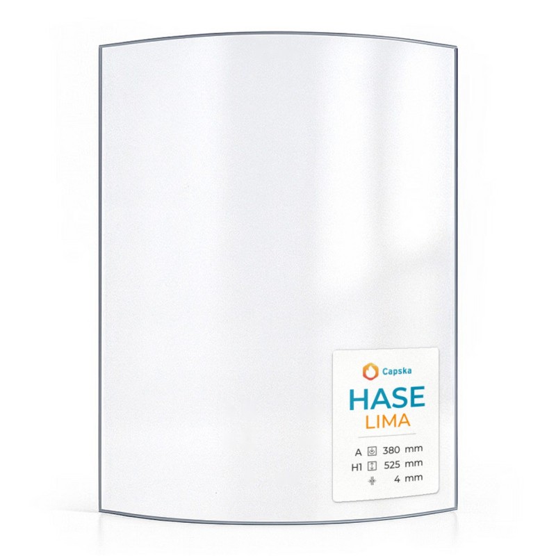 Vitre Hase LIMA - Verre Courbe pour poêle à bois