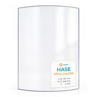 Hase KAIRO Glas für Kaminofen - hitzebeständig bis 760°