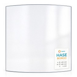 Vitre Hase BORGO - Verre Courbe pour poêle à bois
