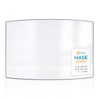 HASE COMO Glass - Curved Panel for Wood Burning Stove