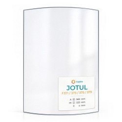 Vitre Jotul F371 / 373 / 375 / 379 - Verre Courbe pour poêle à bois